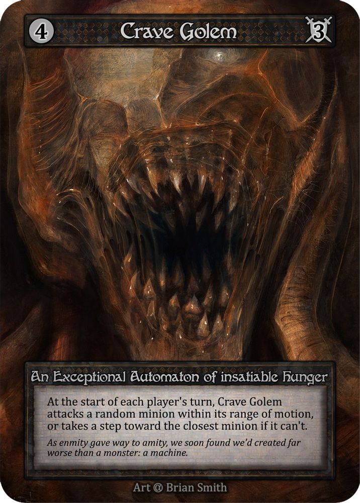 Crave Golem, Standard, front
