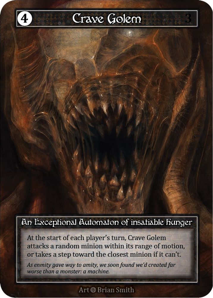 Crave Golem (Foil), Foil, front