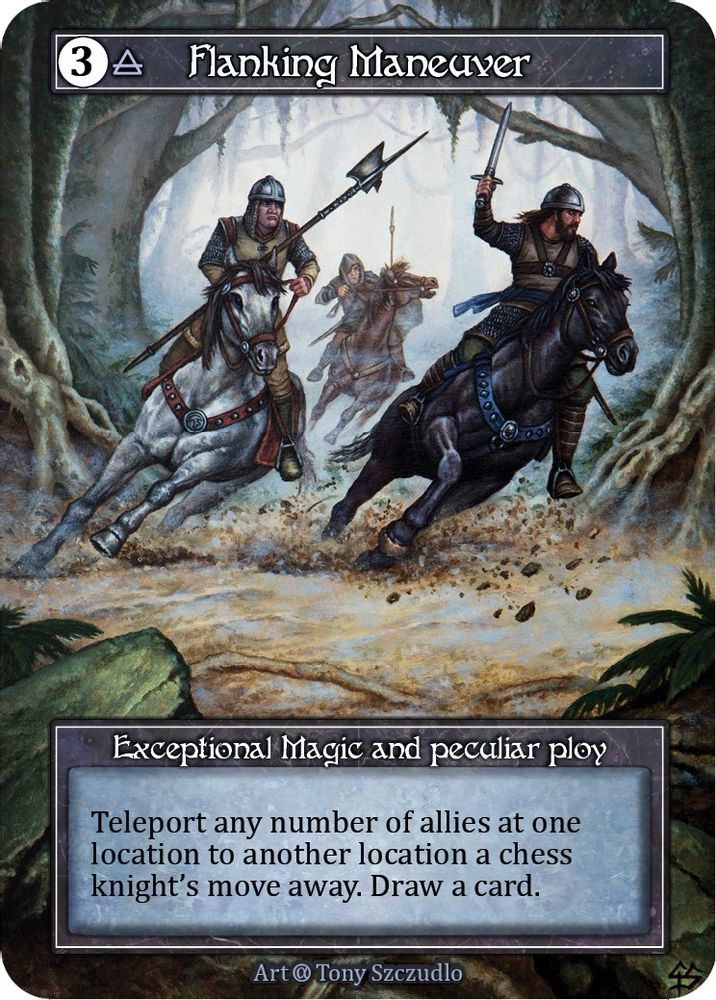 Flanking Maneuver (Foil), Foil, front