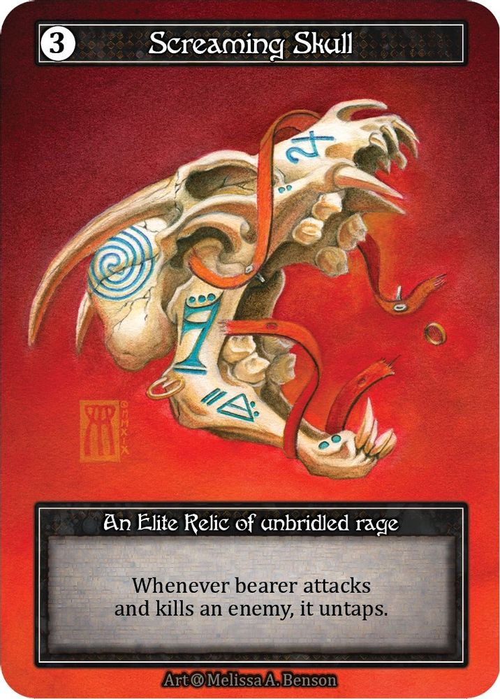 Screaming Skull (Foil), Foil, front