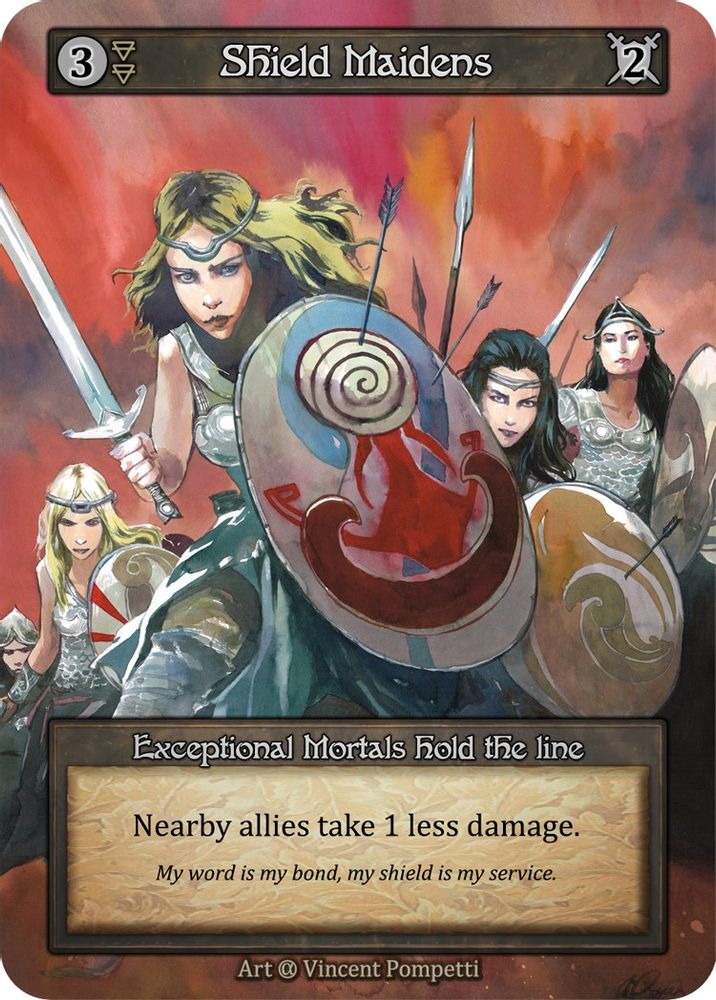 Shield Maidens, Standard, front