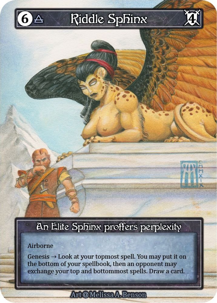 Riddle Sphinx (Foil), Foil, front