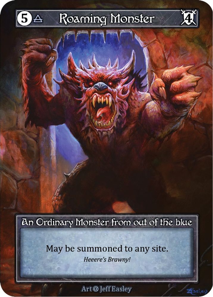 Roaming Monster (Foil), Foil, front