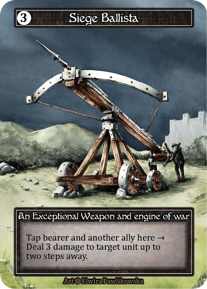 Siege Ballista (Foil), Foil, front