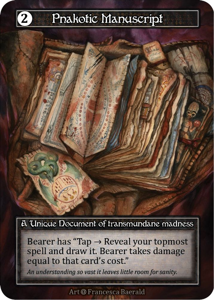 Pnakotic Manuscript (Foil), Foil, front