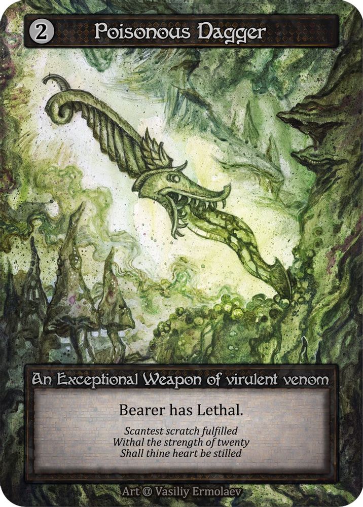 Poisonous Dagger, Standard, front