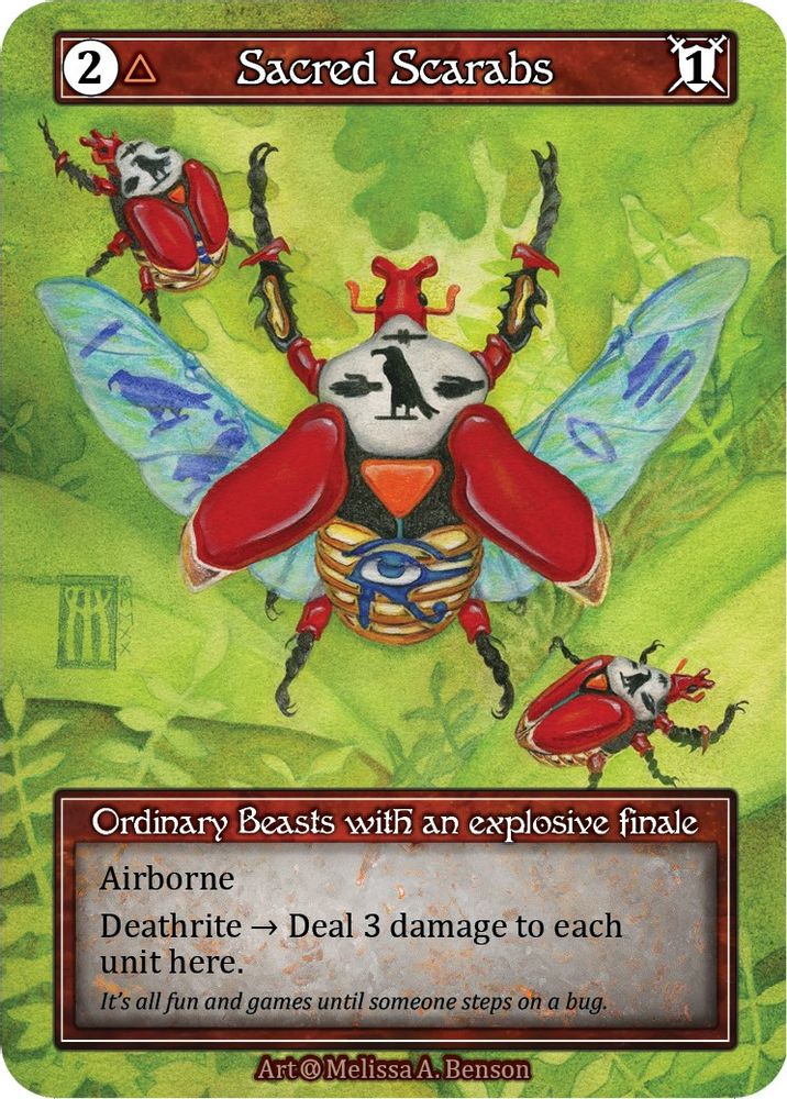 Sacred Scarabs (Foil), Foil, front