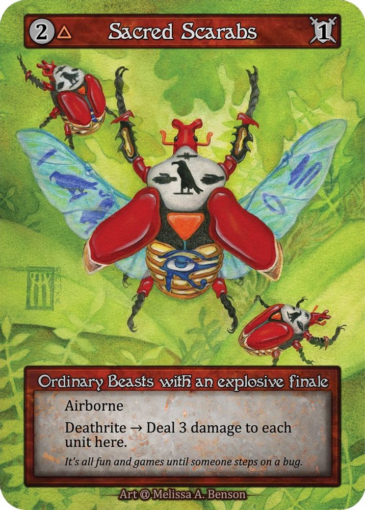 Sacred Scarabs (Preconstructed Deck), Standard, front