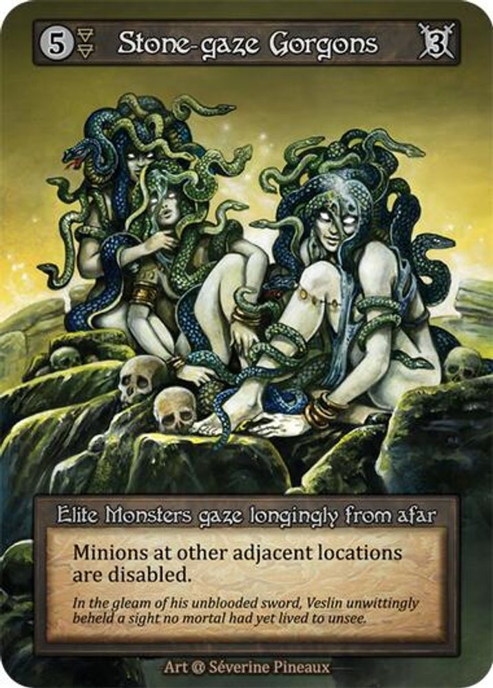 Stone-gaze Gorgons, Standard, front