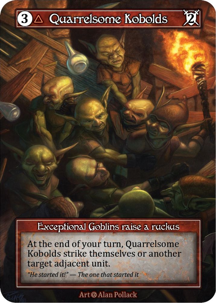 Quarrelsome Kobolds (Foil), Foil, front