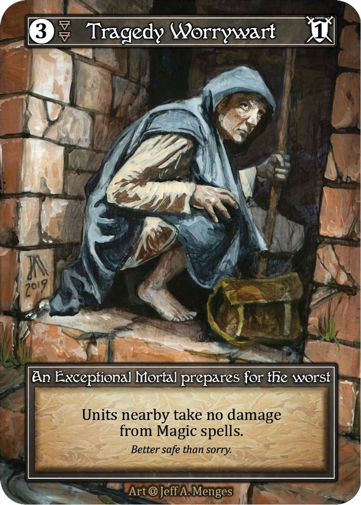 Tragedy Worrywart (Foil), Foil, front
