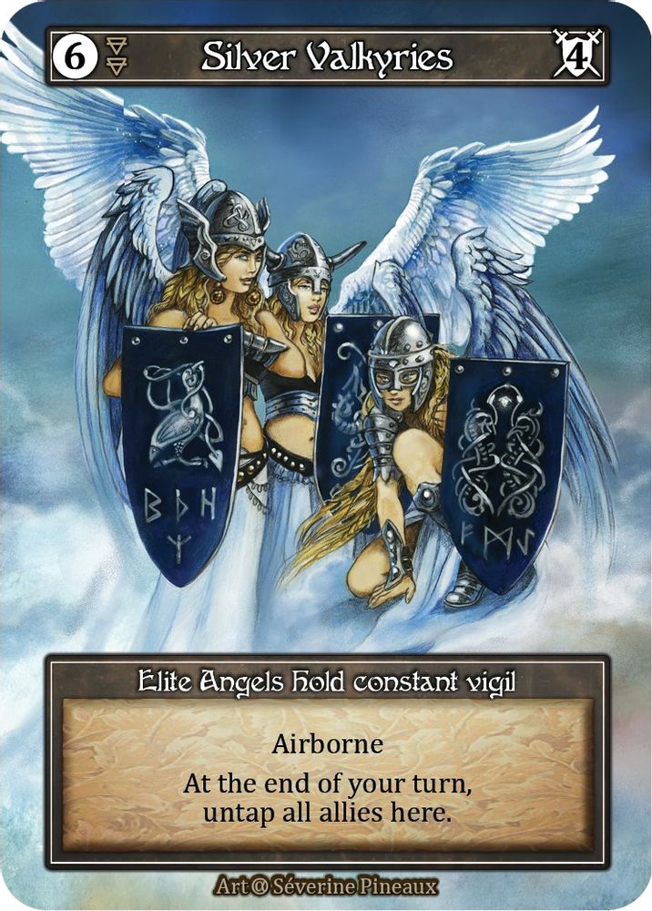 Silver Valkyries (Foil), Foil, front