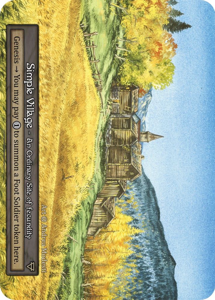 Simple Village (Preconstructed Deck), Standard, front