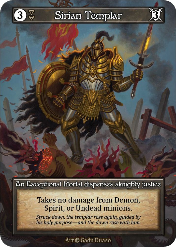 Sirian Templar (Foil), Foil, front
