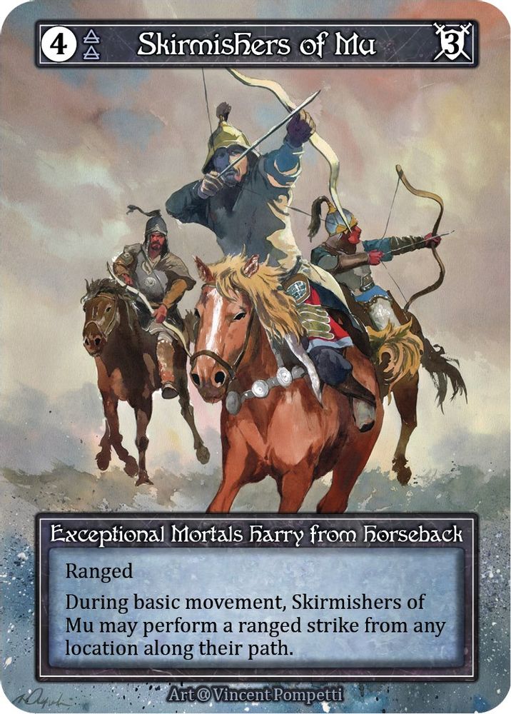 Skirmishers of Mu (Foil), Foil, front