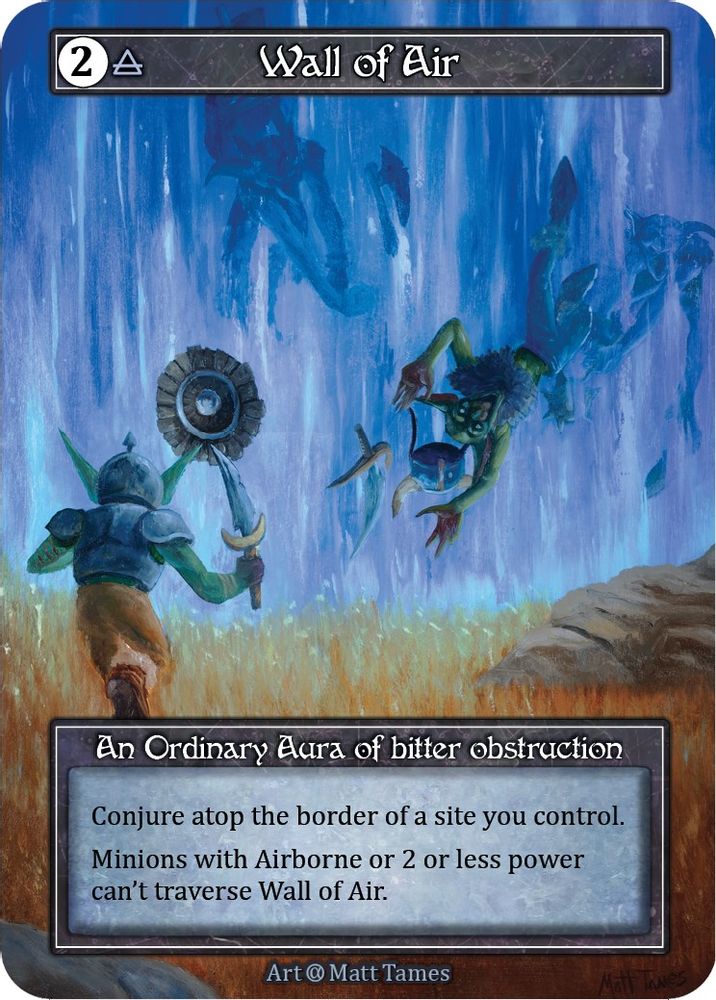 Wall of Air (Foil), Foil, front