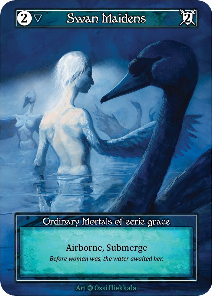 Swan Maidens (Foil), Foil, front