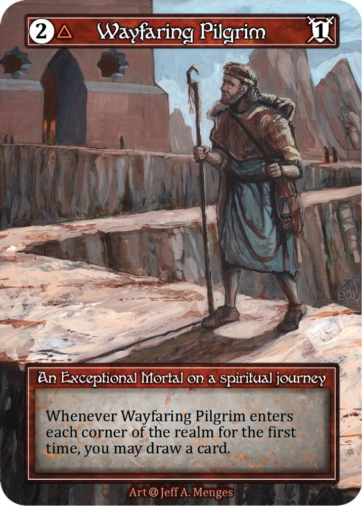 Wayfaring Pilgrim (Foil), Foil, front