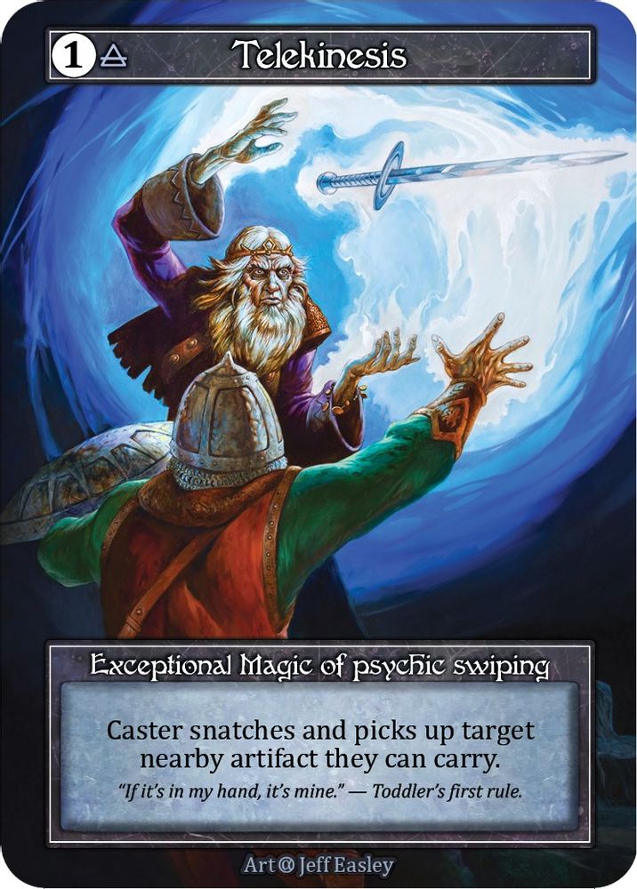 Telekinesis (Foil), Foil, front
