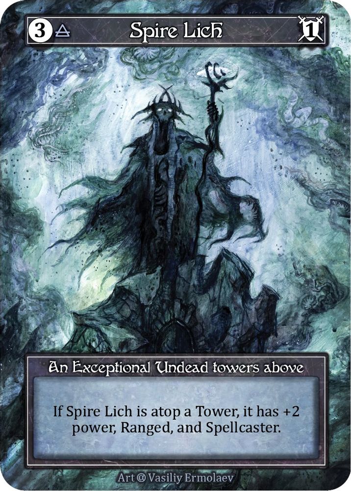 Spire Lich (Foil), Foil, front