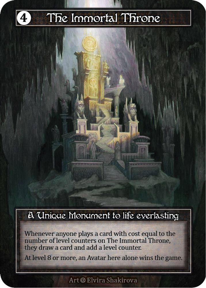 The Immortal Throne (Foil), Foil, front