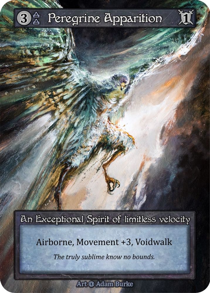 Peregrine Apparition, Standard, front