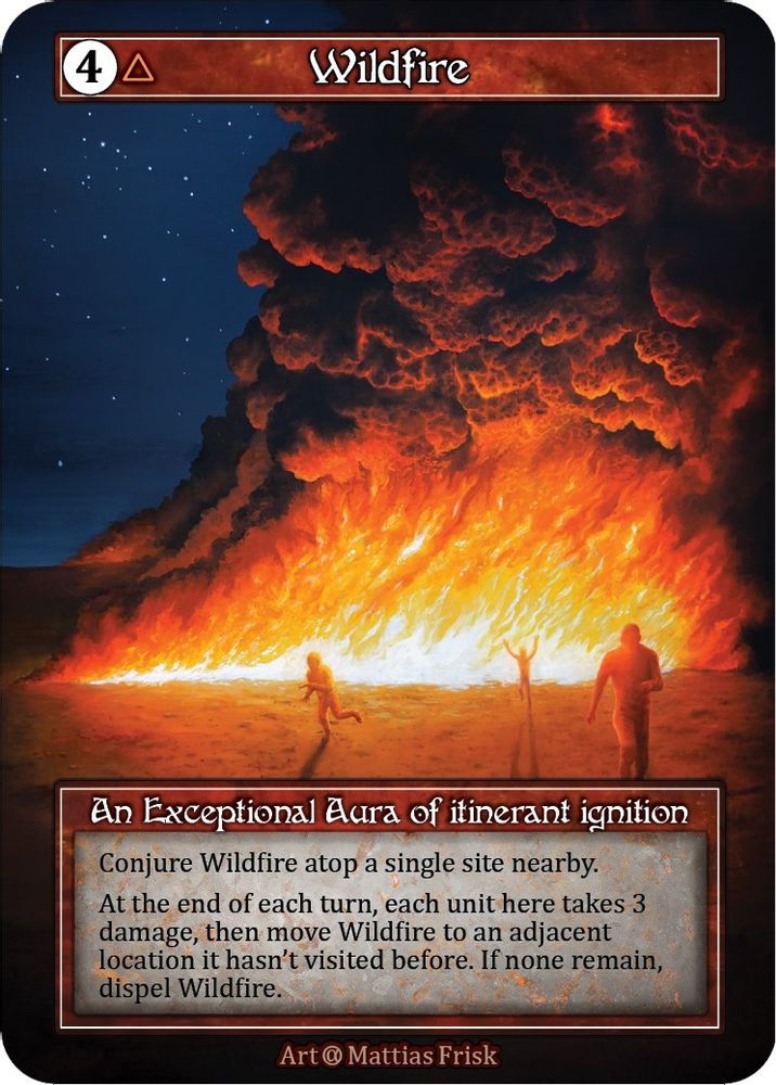 Wildfire (Foil), Foil, front