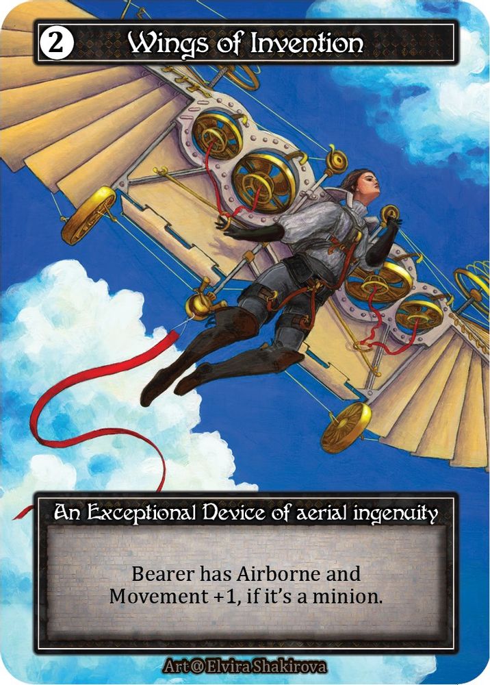 Wings of Invention (Foil), Foil, front