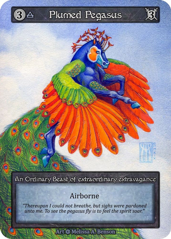 Plumed Pegasus, Standard, front