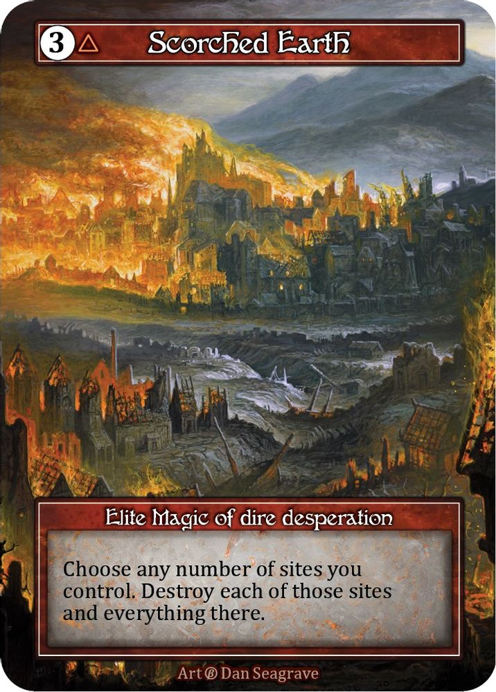 Scorched Earth (Foil), Foil, front