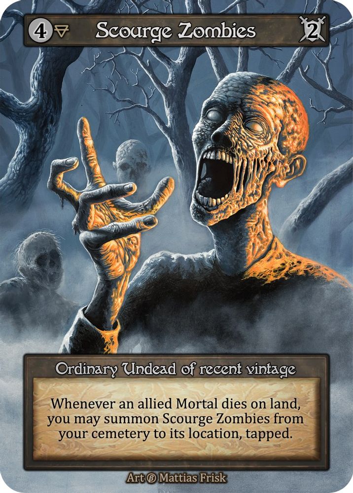 Scourge Zombies, Standard, front
