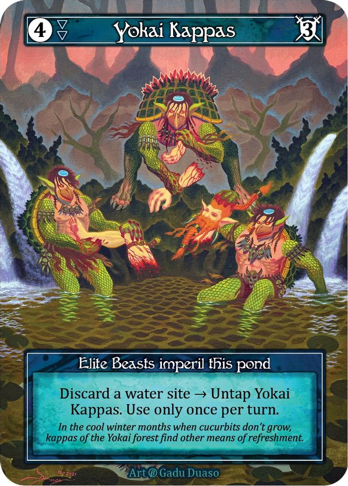 Yokai Kappas (Foil), Foil, front