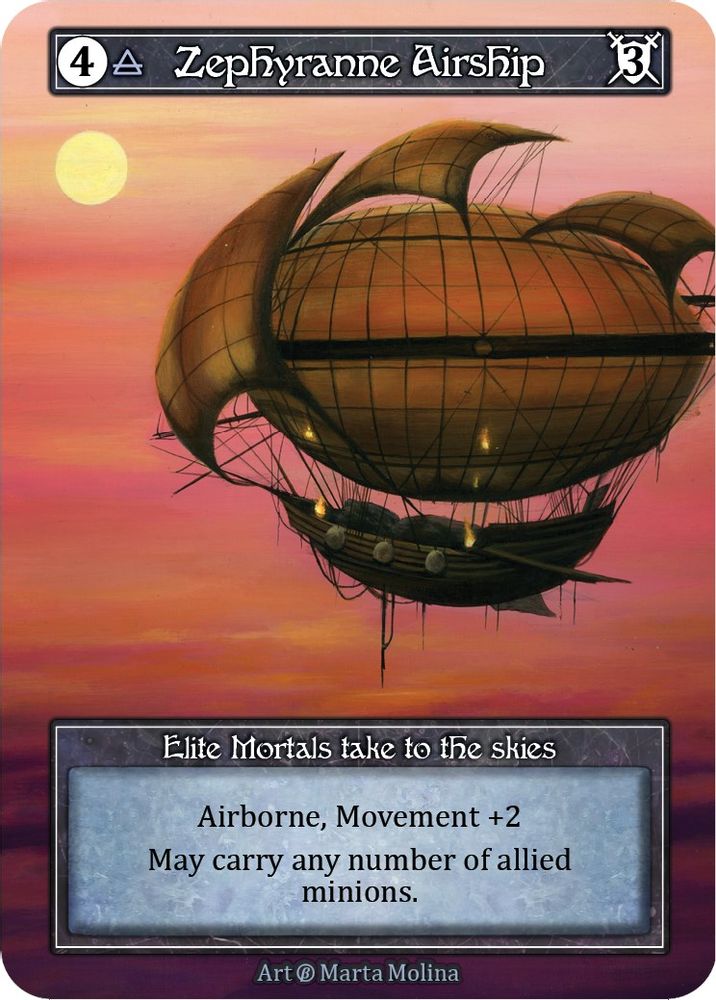 Zephyranne Airship (Foil), Foil, front