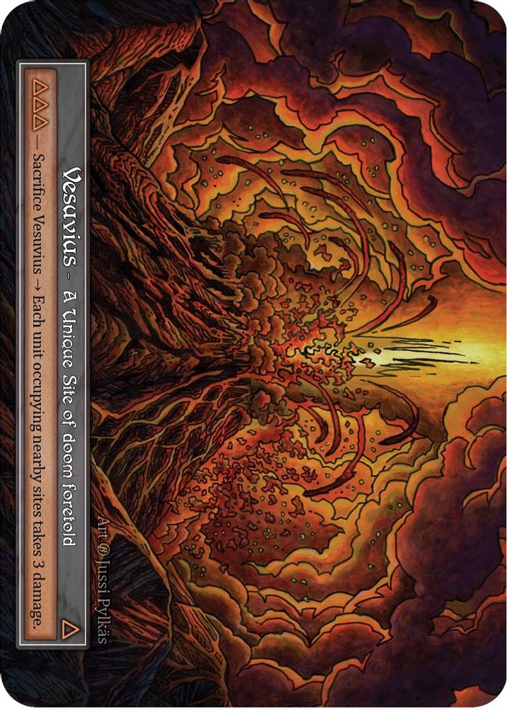 Vesuvius (Foil), Foil, front