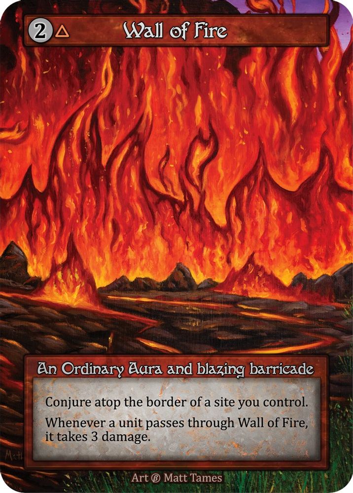 Wall of Fire, Standard, front