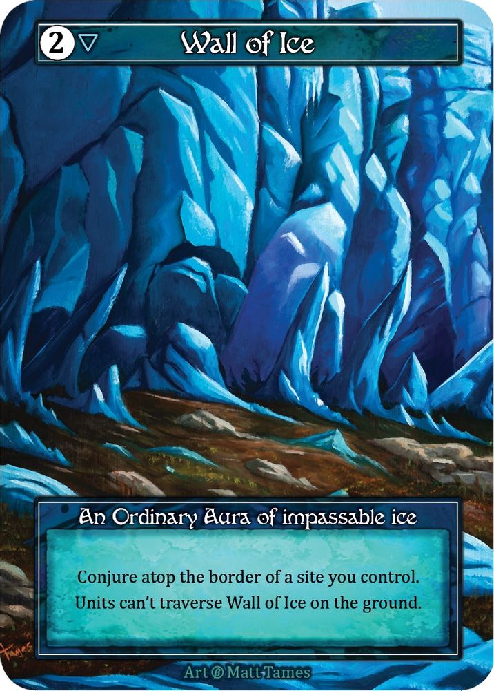 Wall of Ice (Foil), Foil, front