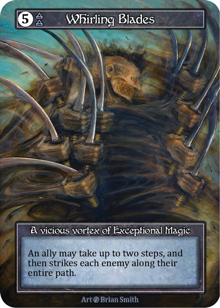 Whirling Blades (Foil), Foil, front