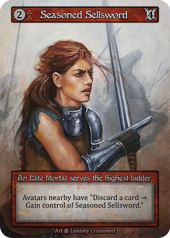 Seasoned Sellsword, Standard, front
