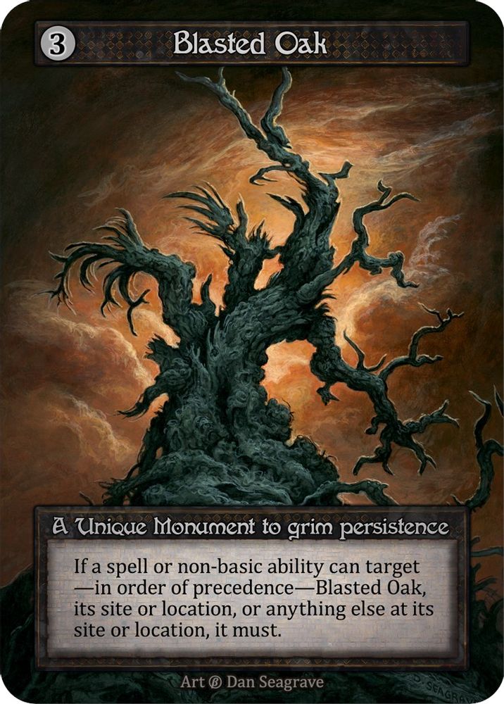 Blasted Oak, Standard, front