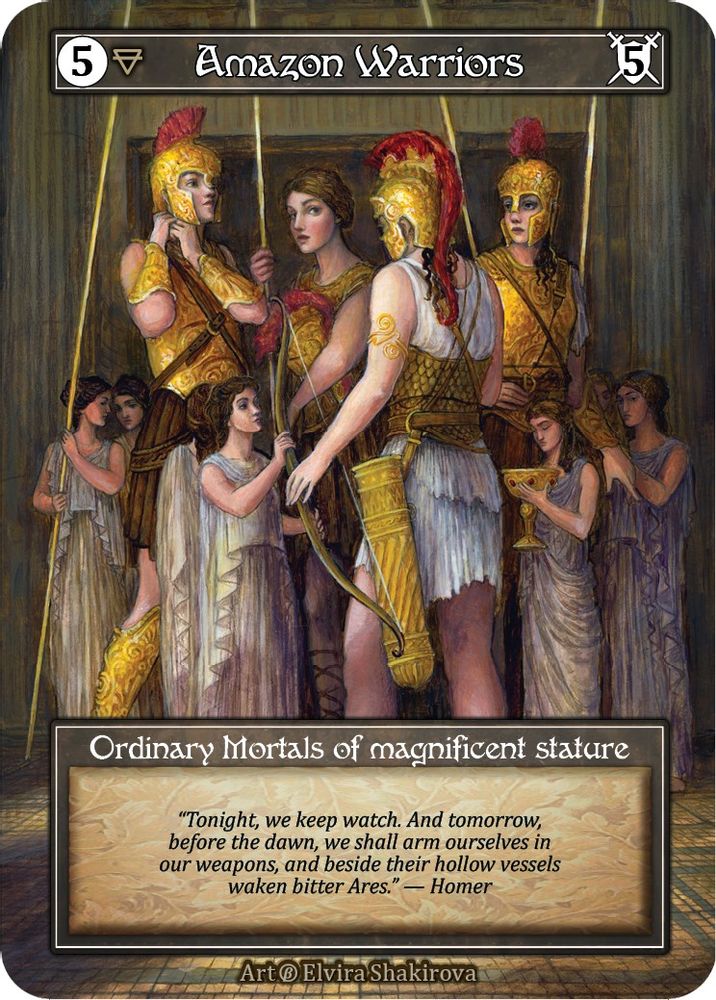 Amazon Warriors (Foil), Foil, front