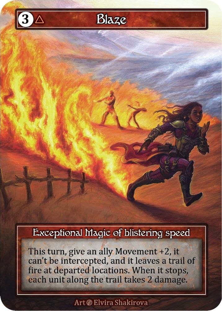 Blaze (Foil), Foil, front