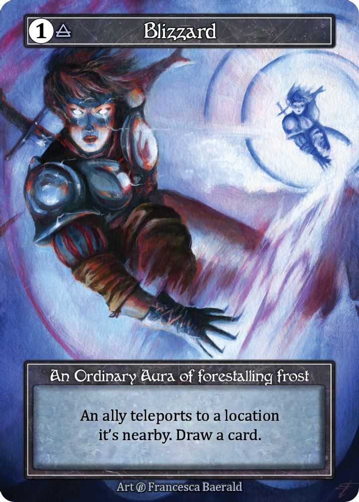 Blizzard (Foil) (Misprint), Foil, front