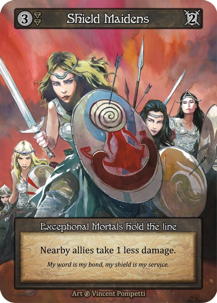 Shield Maidens, Standard, front