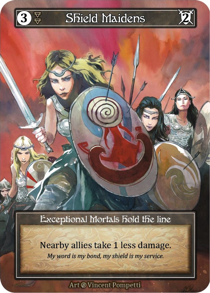 Shield Maidens (Foil), Foil, front