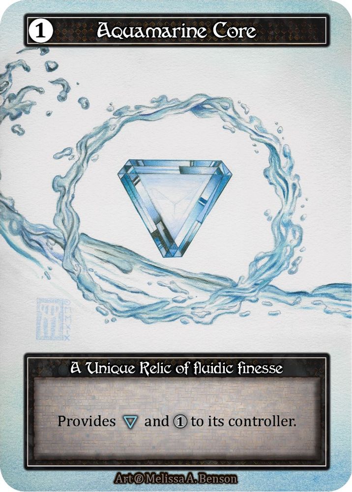 Aquamarine Core (Foil), Foil, front