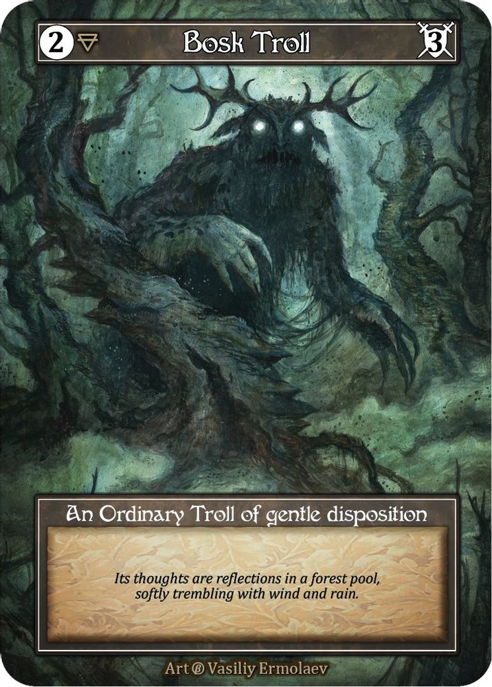 Bosk Troll (Foil), Foil, front