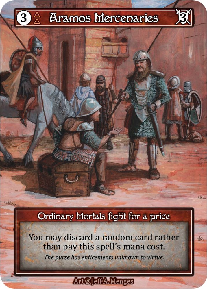Aramos Mercenaries (Foil), Foil, front