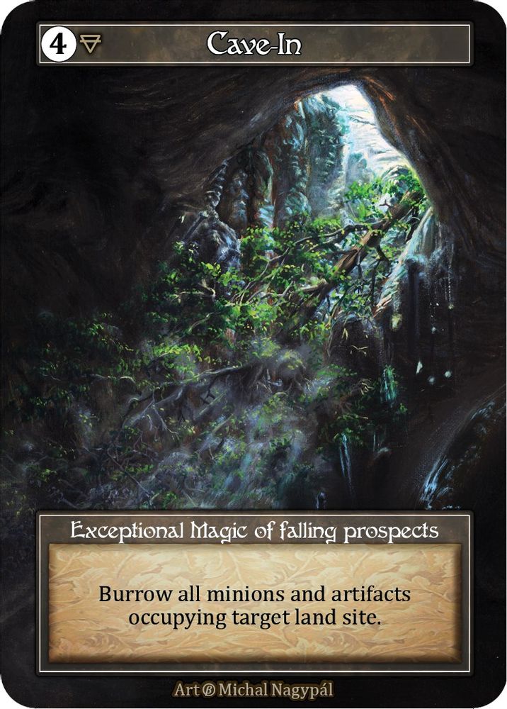 Cave-In (Foil), Foil, front