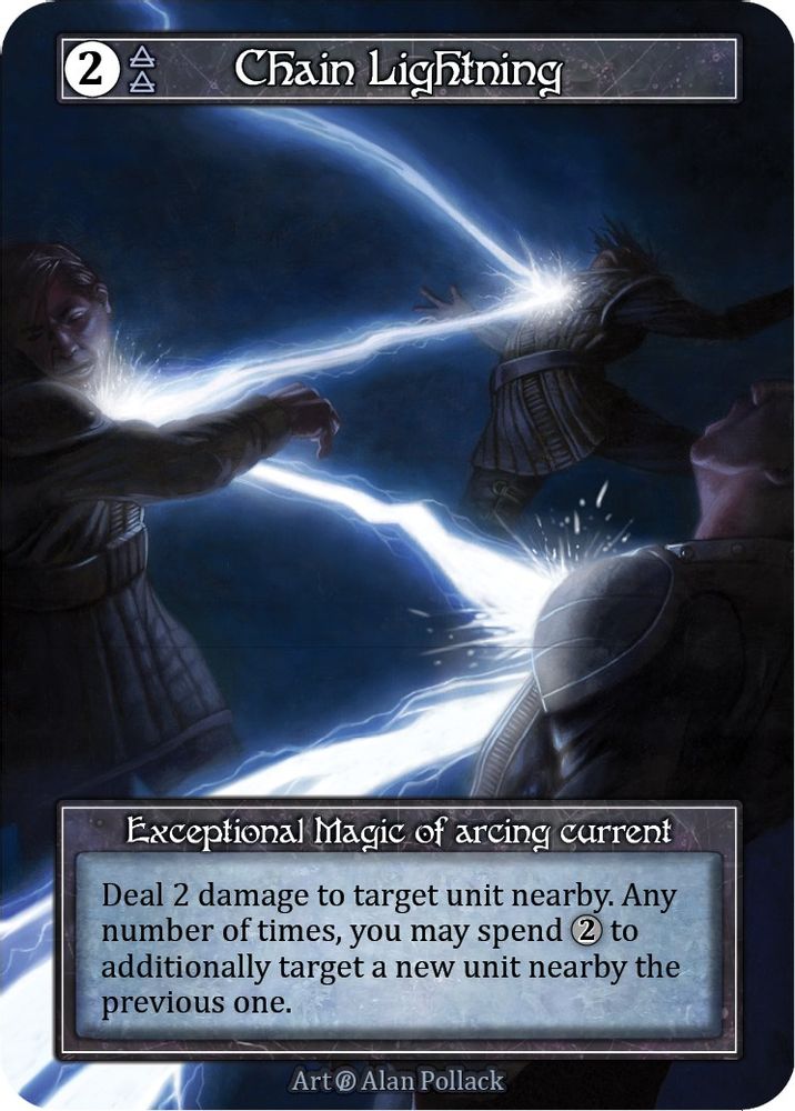 Chain Lightning (Foil), Foil, front