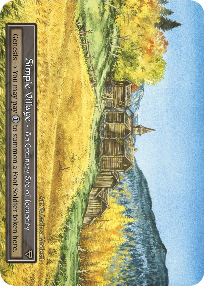 Simple Village (Foil), Foil, front